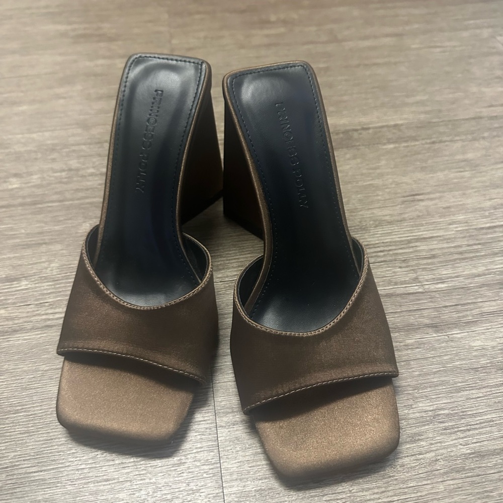 Princess Polly Brown Mules